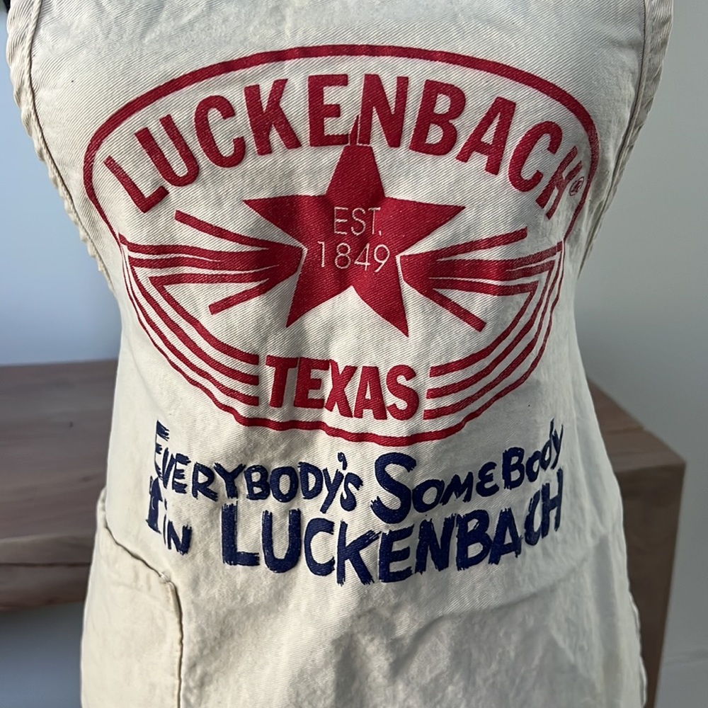 RARE UNICORN Luckenbach apron. EUC - Picture 2 of 7